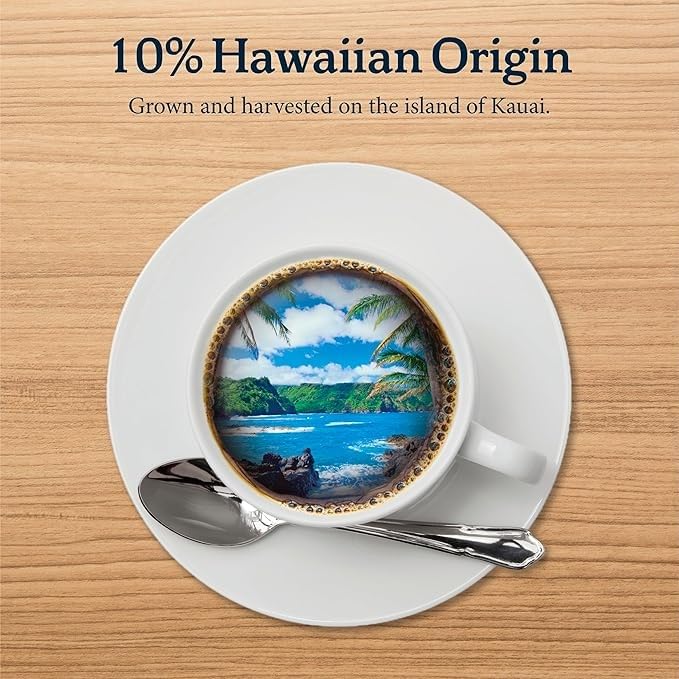 Kauai Coffee K-Cup Pods, Medium Roast Vanilla Macadamia Nut, 48 Count