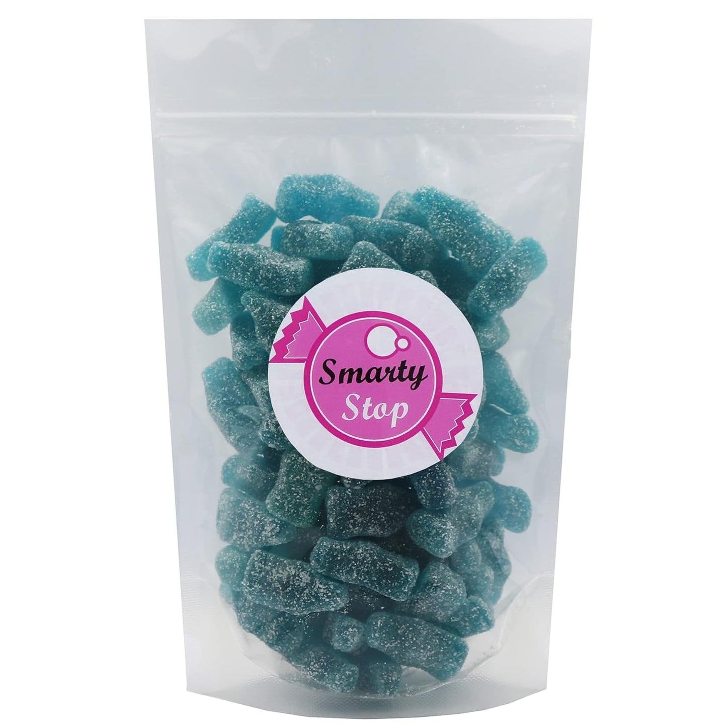 Smarty Stop Sour Cola Bottle Gummy Candy (2.5 Pound (Pack Of 1), Mini Blue Raspberry)