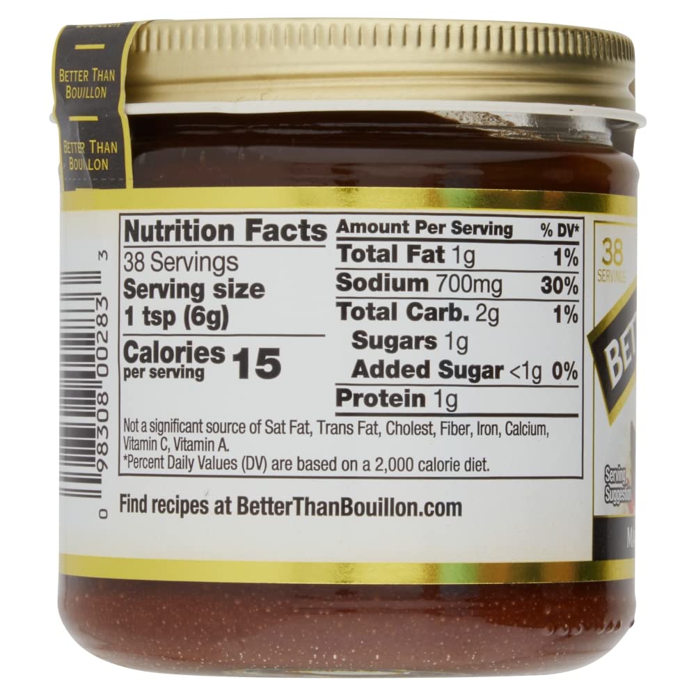 Better Than Bouillon Organic Roasted Beef Base, Blendable Flavor, 8 Ounce (Pack of 2)