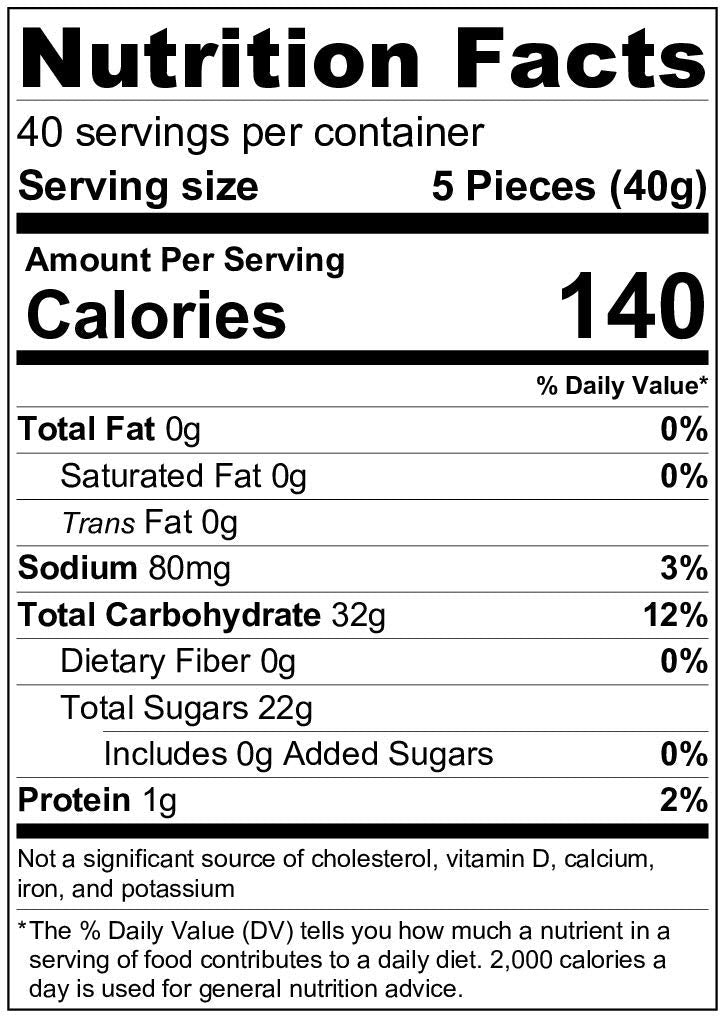 Pineapple Sour Belts 3.5 Pound Box - 200 Pieces