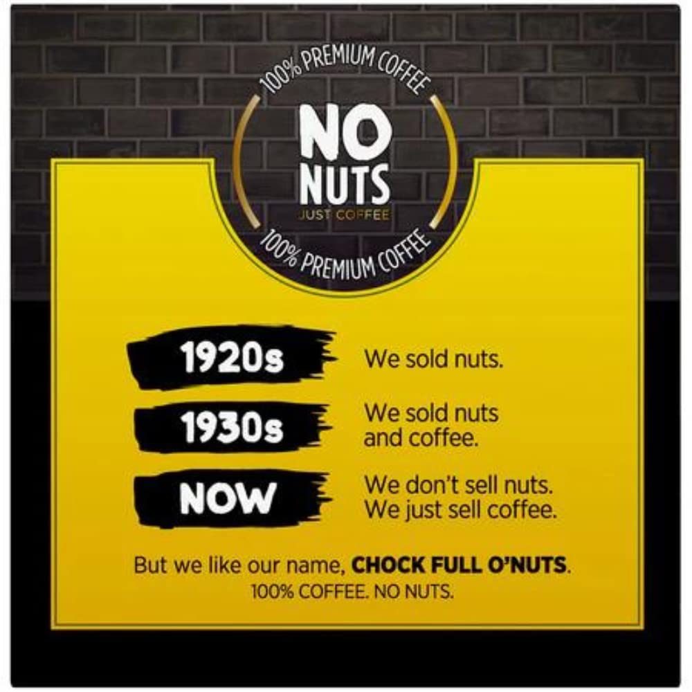 Chock Full o’Nuts Original Roast K-Cups, Medium Roast, 32 Single-Serve Cups, 11.2 Ounce