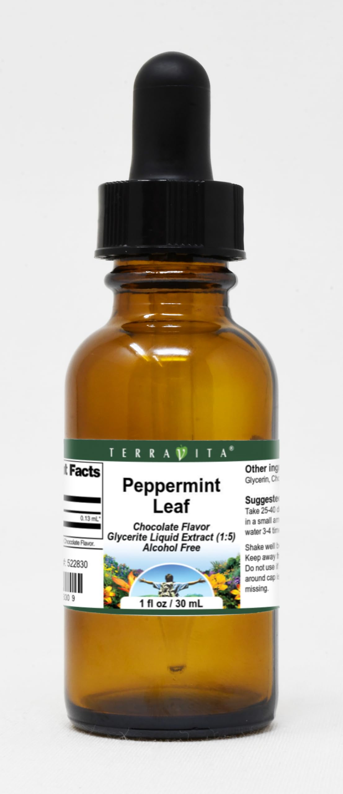 Peppermint Leaf Glycerite Liquid Extract (1:5) - Chocolate Flavored (1 oz, ZIN: 522830)