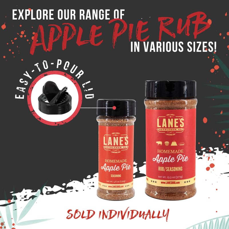 Lane'S Desserts Apple Pie Seasoning, All-Natural Homemade Savory Apple Spice Seasoning For Apple Pie, Cookies, Ice Cream, Popcor