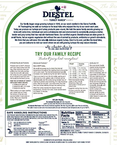 Diestel, Fresh Young Turkey, 8lbs, Organic