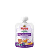 Holle Baby Yogurt Pouches - Organic Yogurt with Blueberry, Apple & Banana Fruit Pur e - Drinkable Pouches for Kids & Babies 8 M