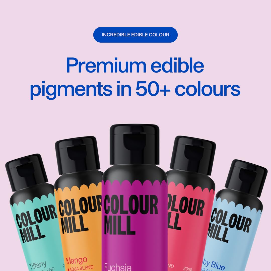 Colour Mill Aqua Blend Water-Based Food Coloring, 20ml, White, 0.68 Fl Oz