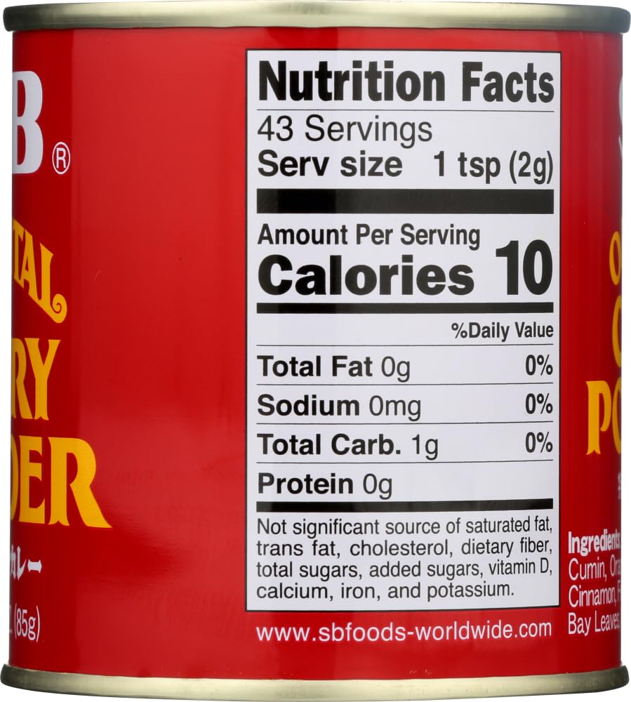 S&B Curry Powder, Oriental, 3 Oz - Set Of 2