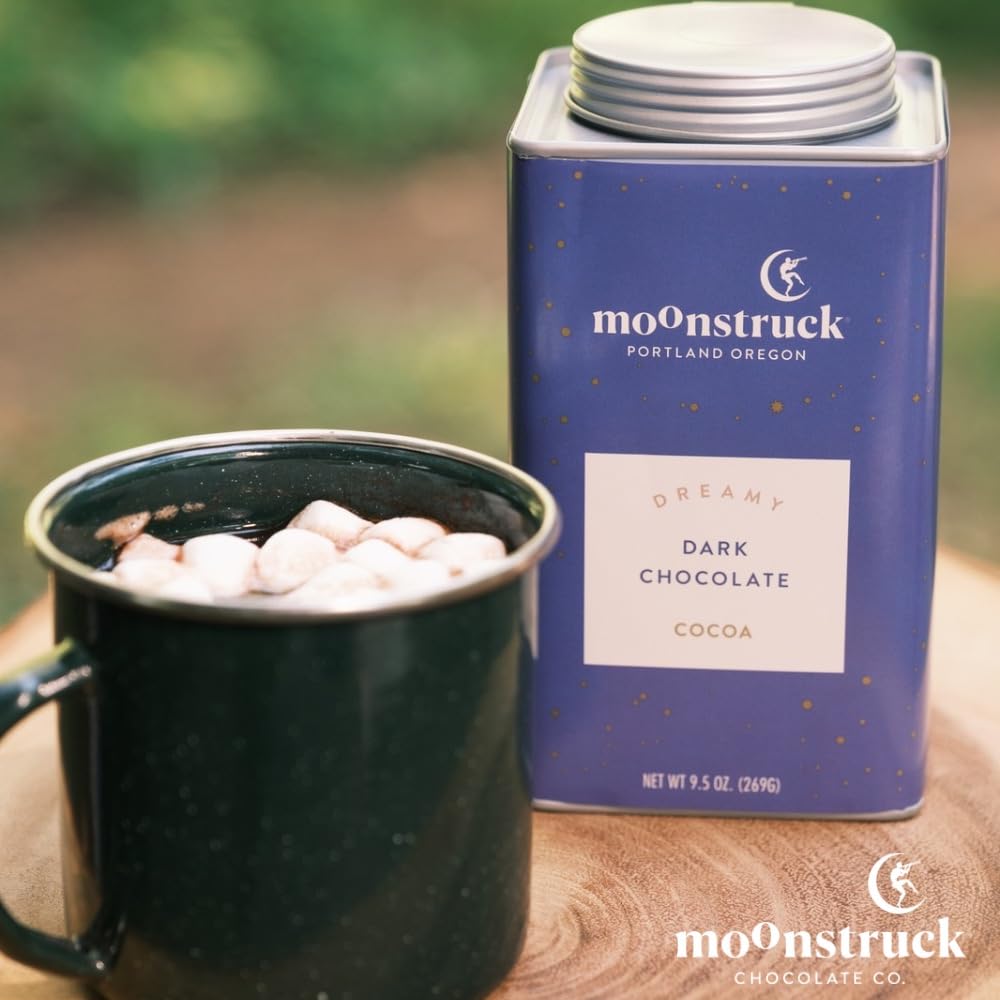 Moonstruck Chocolate Dreamy Dark Chocolate Hot Chocolate Mix, 9.5Oz (Pack Of 1)