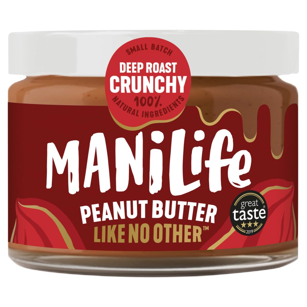 MANILIFE Deep Roast Crunchy Peanut Butter, 295 GR
