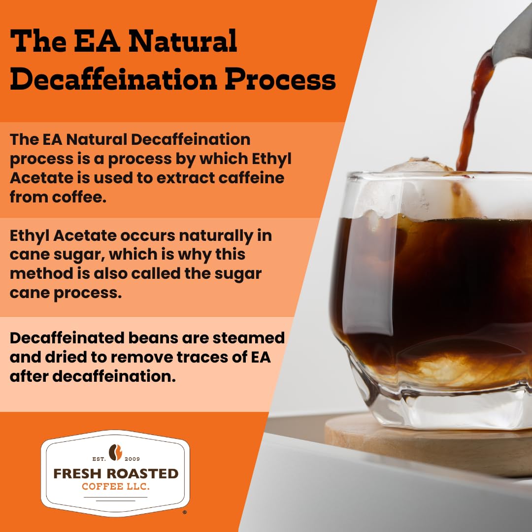 Fresh Roasted Coffee Decaf Colombian Whole Bean Medium Roast 12 oz Kosher