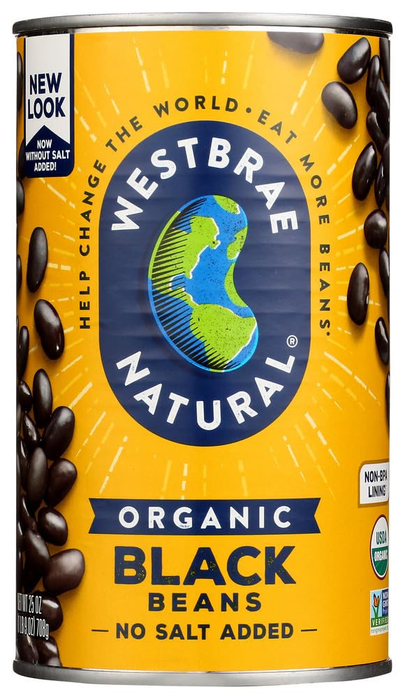 WESTBRAE BEAN BLACK ORG, 25 OZ