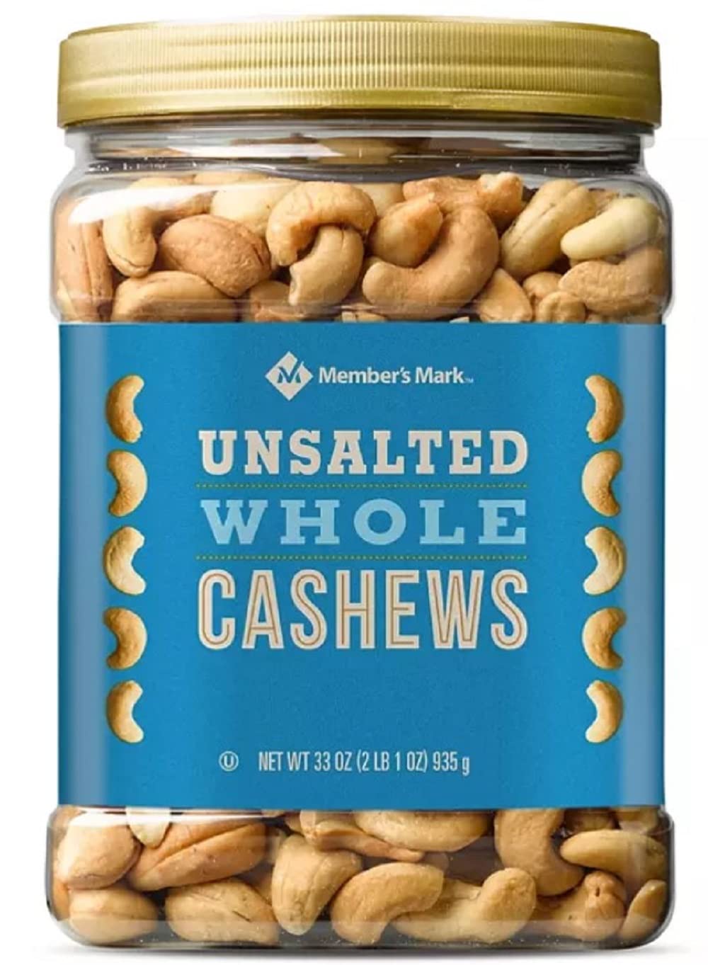 Members Mark Unsalted Whole Cashews (33 oz.)