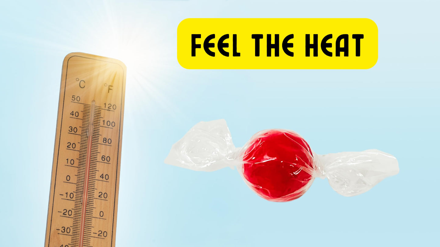 QUEEN JAX Fireball Candy Bulk - 2 LB Red Hot Cinnamon Jawbreaker - Individually Wrapped Hard Candy