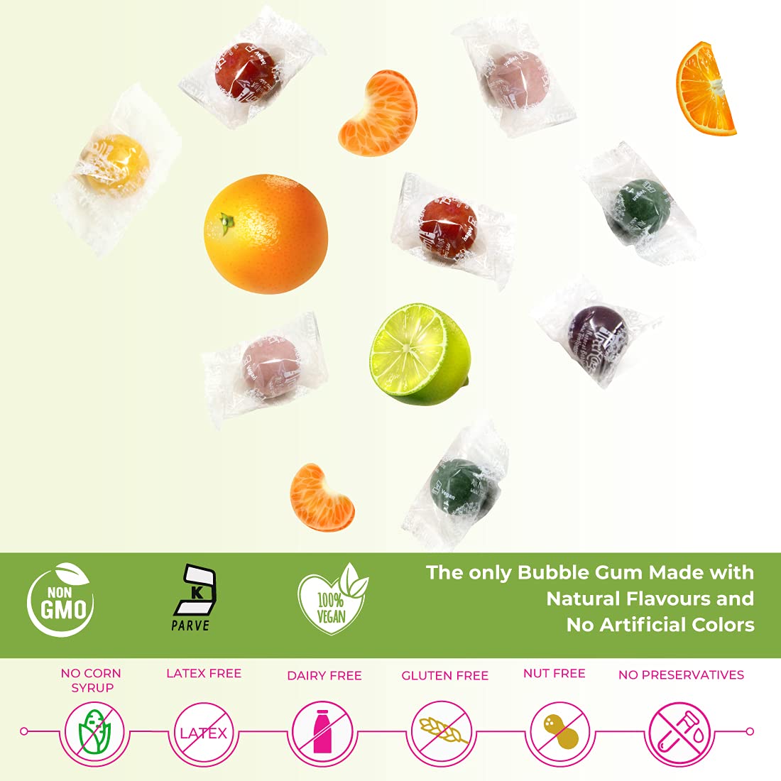 Tree Hugger Gum, Citrus Berry Mix, 750 Count