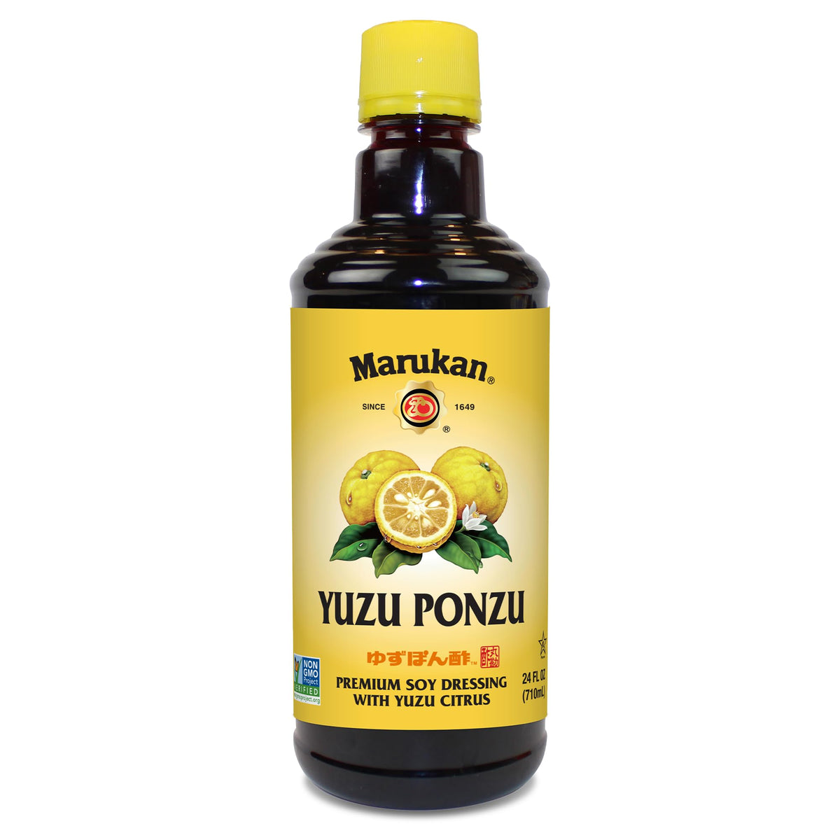 Marukan Yuzu Ponzu - Top-Grade Soy Dressing With Yuzu Citrus For Dumplings & Pot Stickers Gluten-Free Ponzu Sauce (24 Fl Oz)