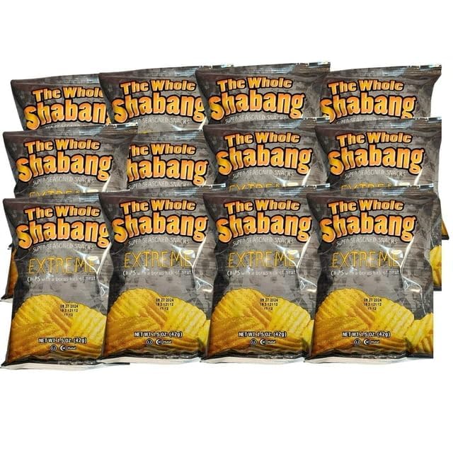 Whole Shabangg Potato Chips, 1.5 oz, 12 Pack, Extreme Flavor