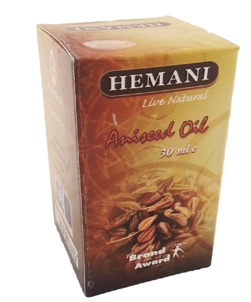 Hemani Aniseed Oil 30ml (1 Fl Oz) - 100% Pure Steam Distilled | Pimpinella Anisum | Natural Herbal Oil for Aromatherapy, Diffuse