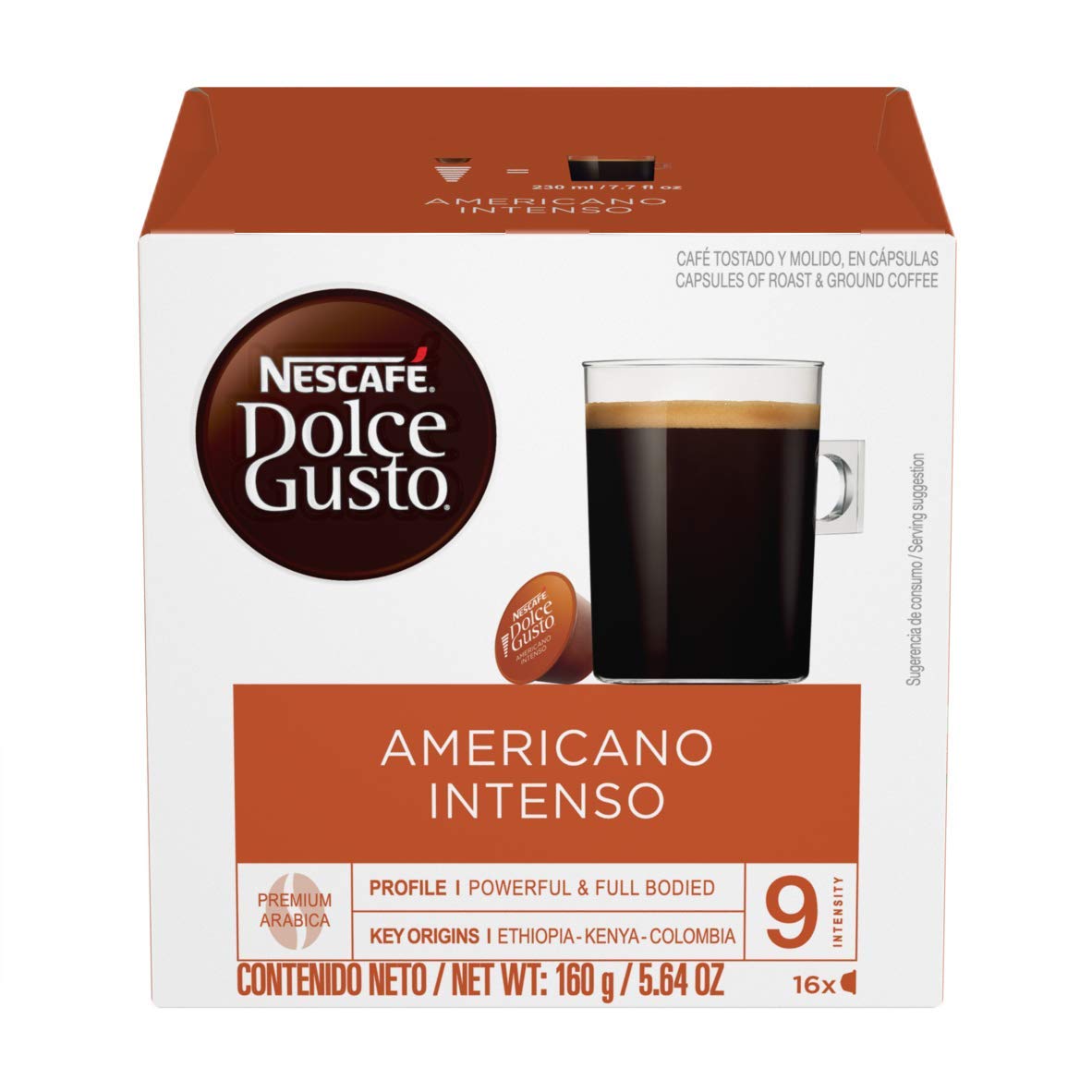 Nestle Coffee Mate Dolce Gusto Nescafe Pods Americano Intenso 16 Count Pack Of 3
