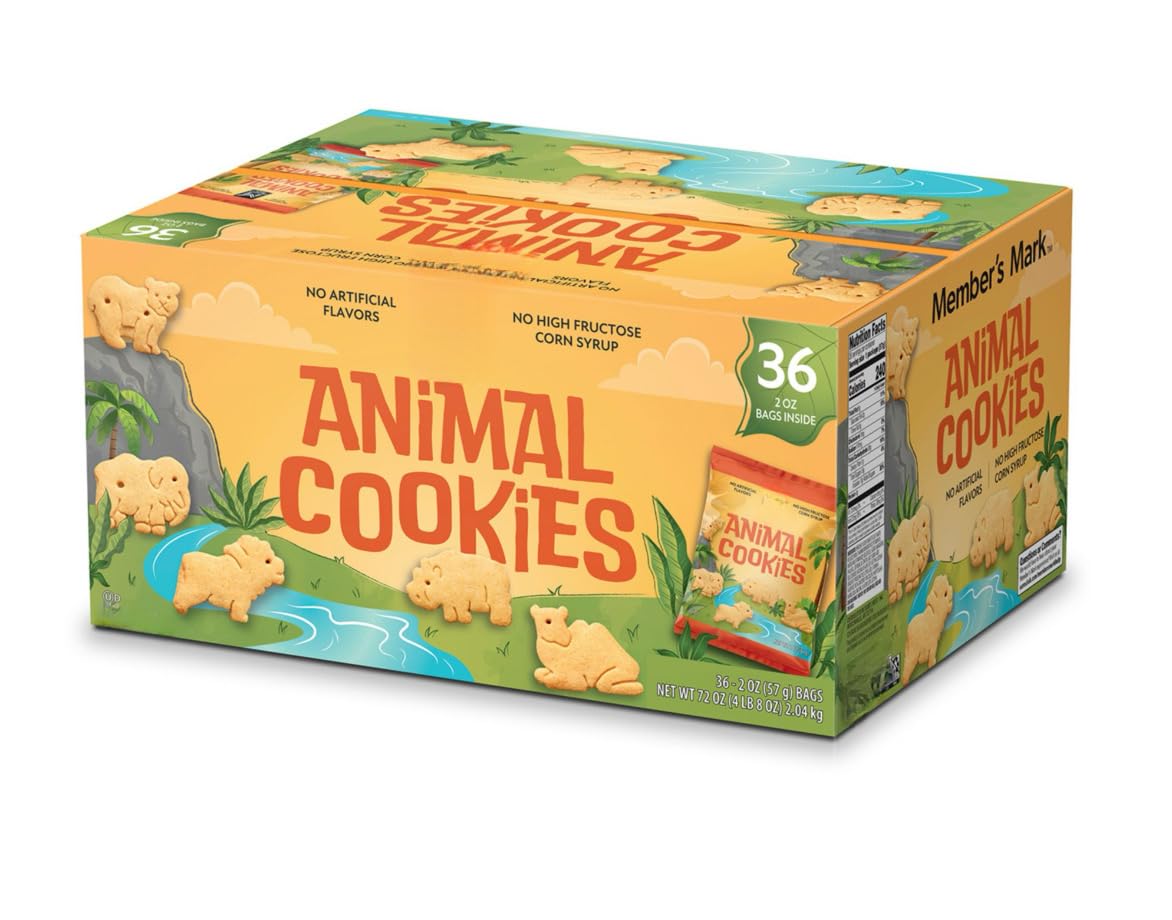 Member Marks Animal Cookies 2 oz., 36 pk. Pack-1