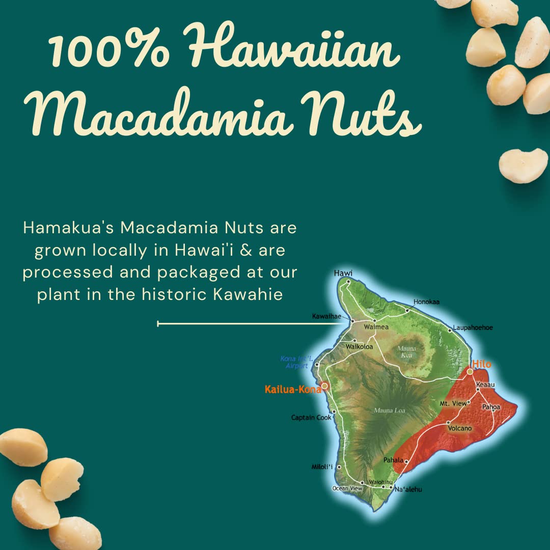 Hamakua Macadamia Nuts - Sweet Glazed Coconut - Dry Roasted - 10 Ounce Pack