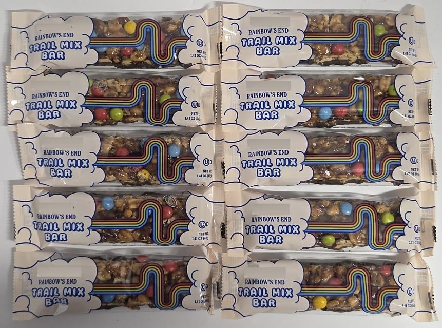 Trader Joe Rainbows End Trail Mix Bars 1.41oz 40g (10 Bars)