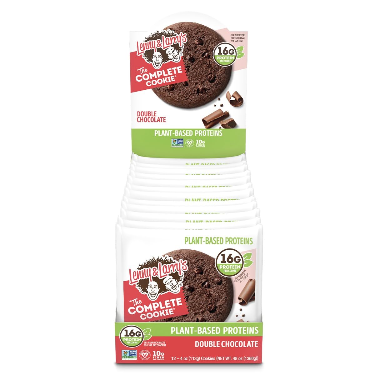 LENNY & LARRYS Double Chocolate Complete Cookie Box, 4 OZ (Pack of 12)