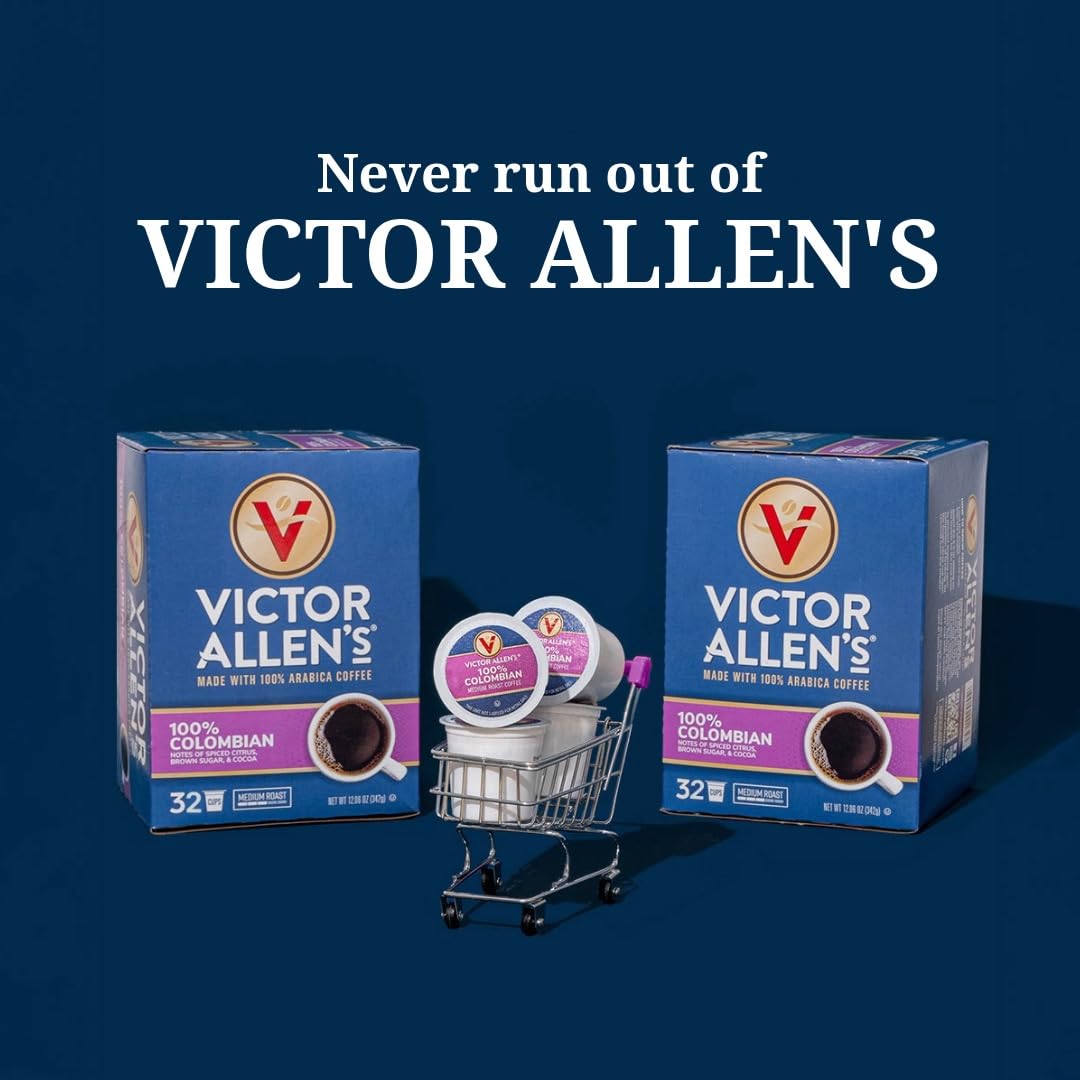 Victor Allens Coffee Variety Pack (Morning Blend, Donut Shop Blend, And French Roast), 32 Count, Single Serve Coffee Pods For Keurig K-Cup Malt-Inspired
