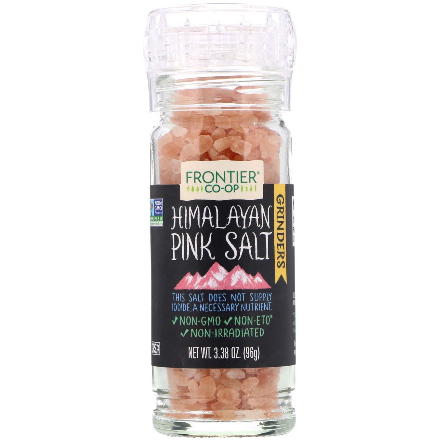Frontier Herb Himalayan Pink Salt - Grinder Bottle - 3.4 oz - Case of 6