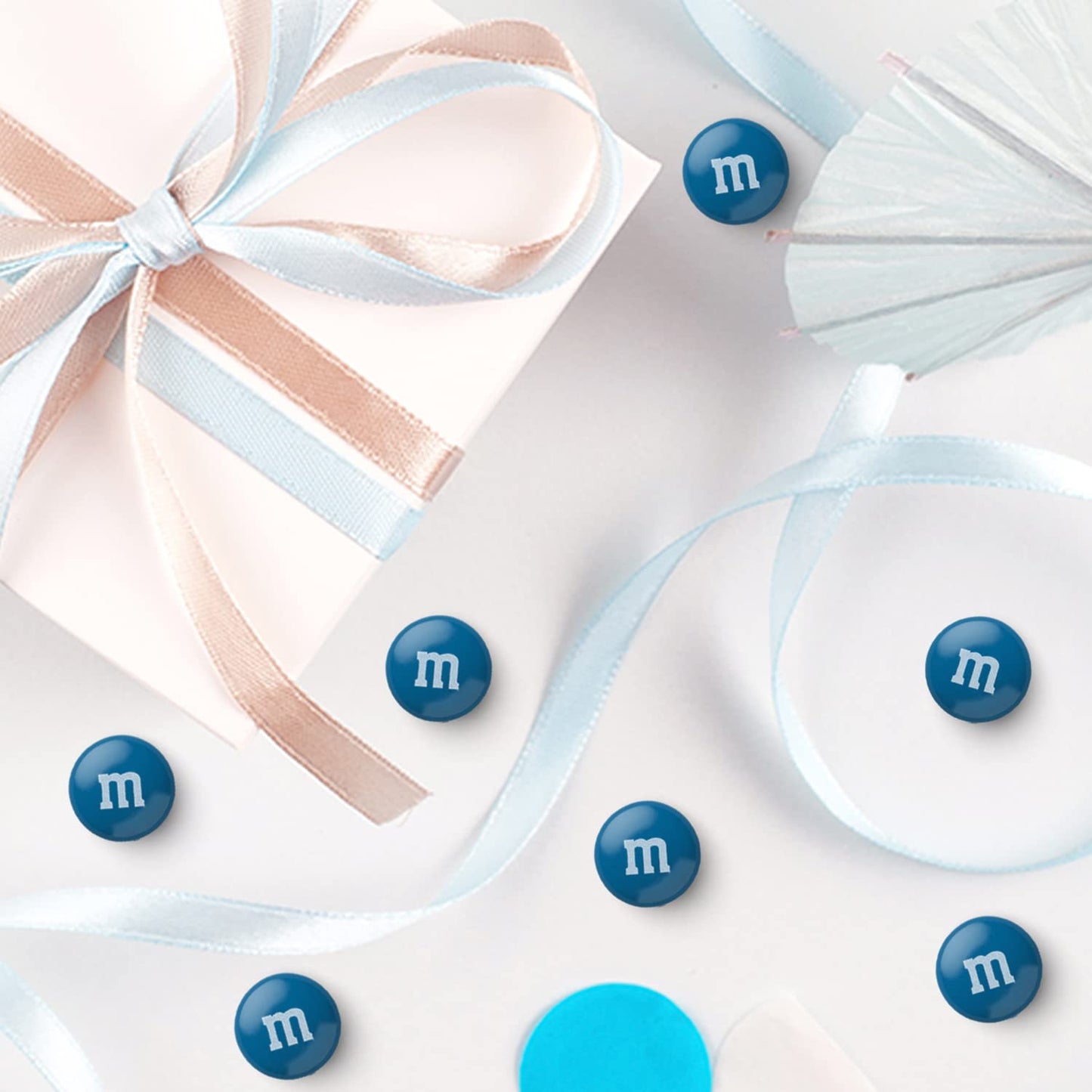 M&Ms World Blue Candy Bulk - Milk Chocolate Candy, 5 Lbs Resealable Pack For Graduation, Wedding, 4Th Of July, Birthdays, Party