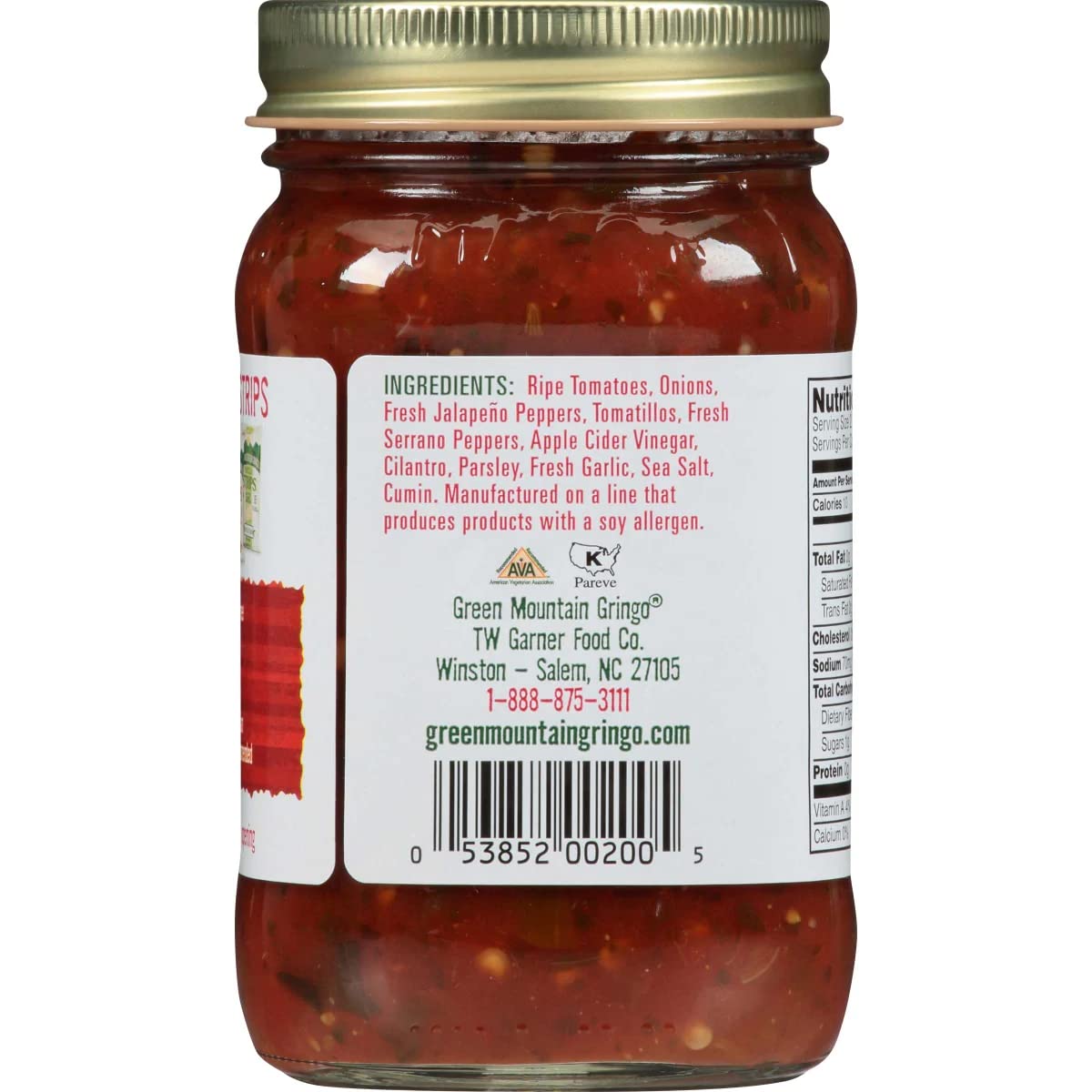 Green Mountain Gringo Salsa Hot -- 16 oz - 2 pc