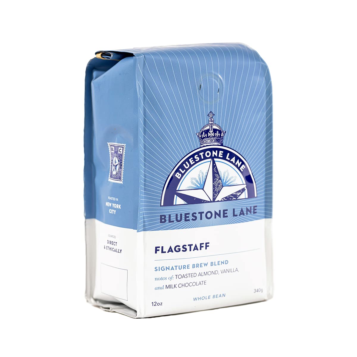 Bluestone Lane Flagstaff Ground Coffee Medium Roast Filter & Cold Brew Blend 12 Ounce Bag
