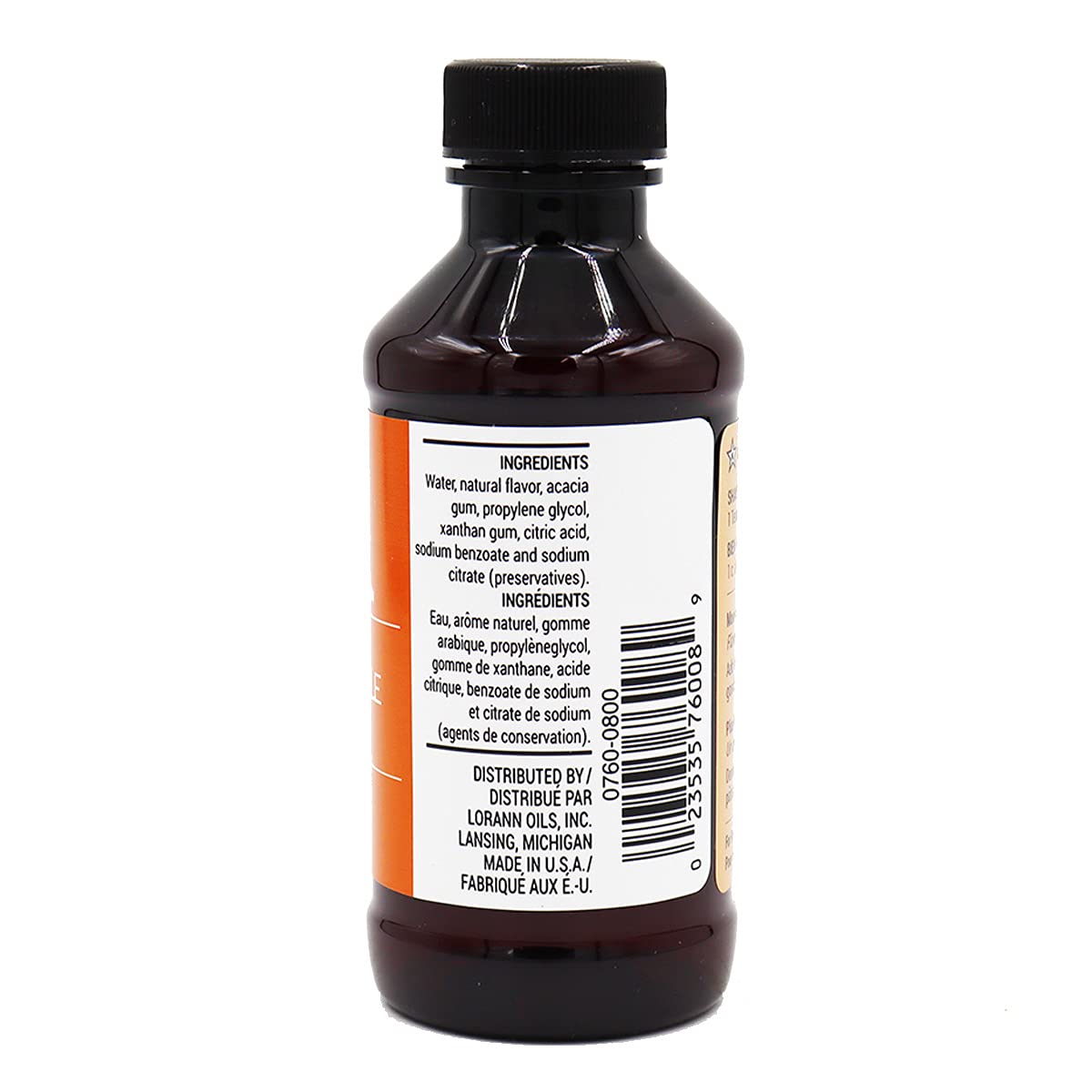 Lorann Orange Bakery Emulsion, 4 Ounce Bottle - 4 Pack