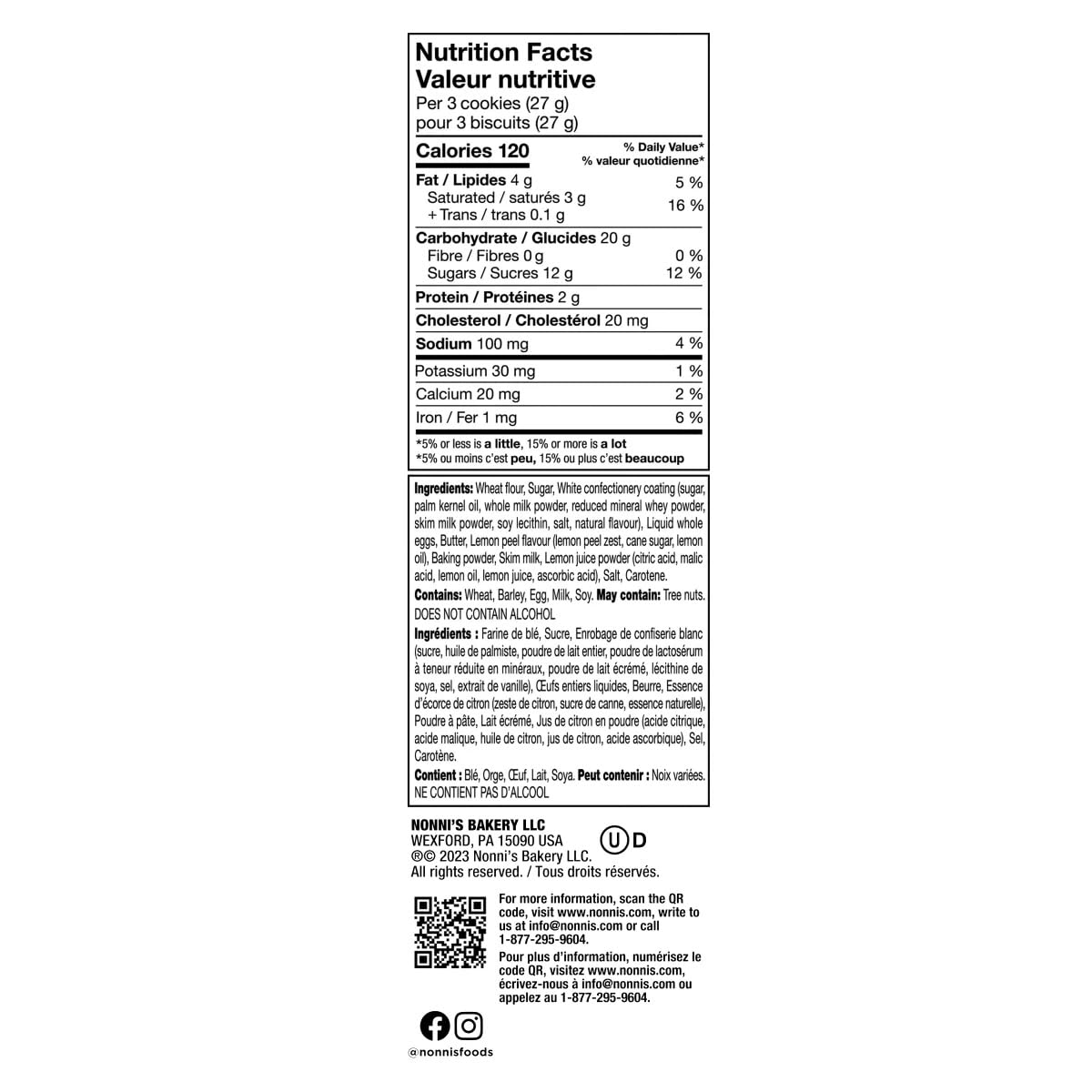 Nonnis Limoncello Biscotti Bites 28oz