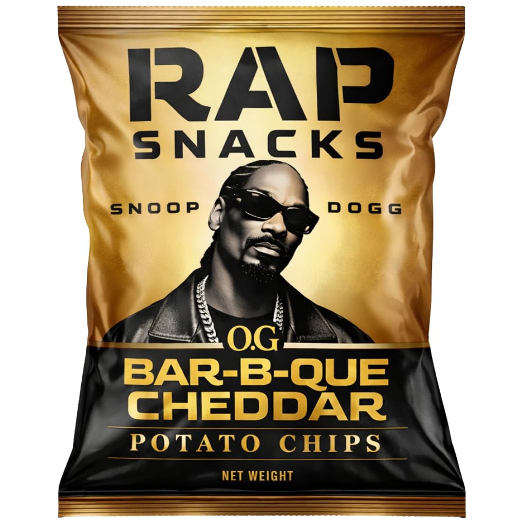 OG Bar-B-Que Cheddar | Rap Snacks, Riega Snacks | 2 Ounce Pack of 12