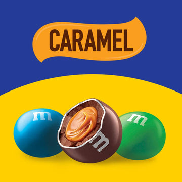 M&M'S Caramel Milk Chocolate Candy Bulk Pack, Party Size, 34 Oz Bag