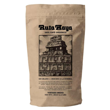 Ruta Maya Organic Coffee Medium Roast, 32 Ounce (Pack of 1) - Premium Quality Coffee, Rich Flavor, Perfect for Daily Brew