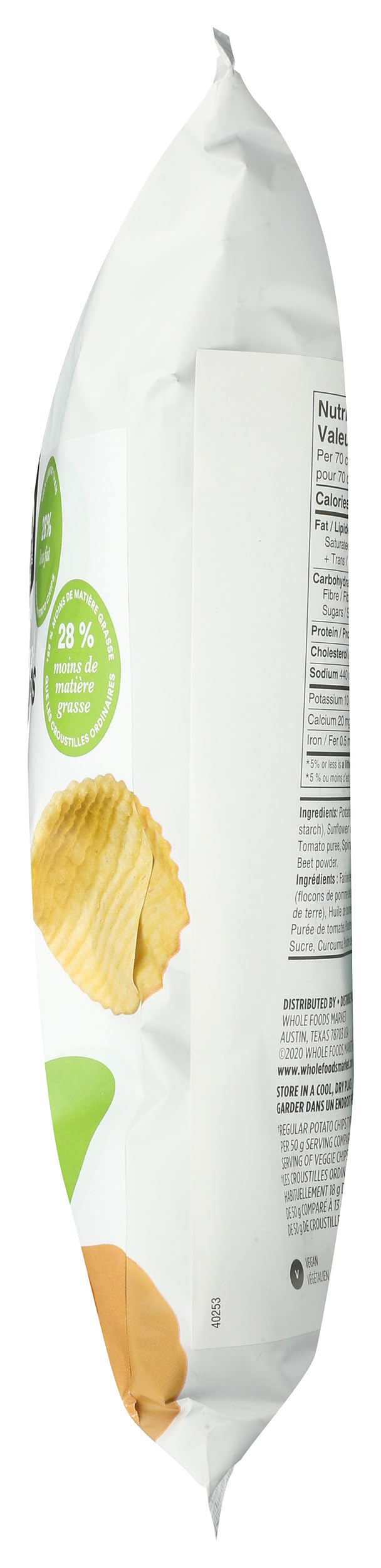 365 by Whole Foods Market Original Veggie Chips, 6 Ounce - Healthy Snack Option, No Artificial Ingredients