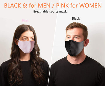 Borgasets Face Mask Reusable For Women Youth Adjustable Breathable Comfort Sport Mask Full Washable Safety Exercise Face Masks F
