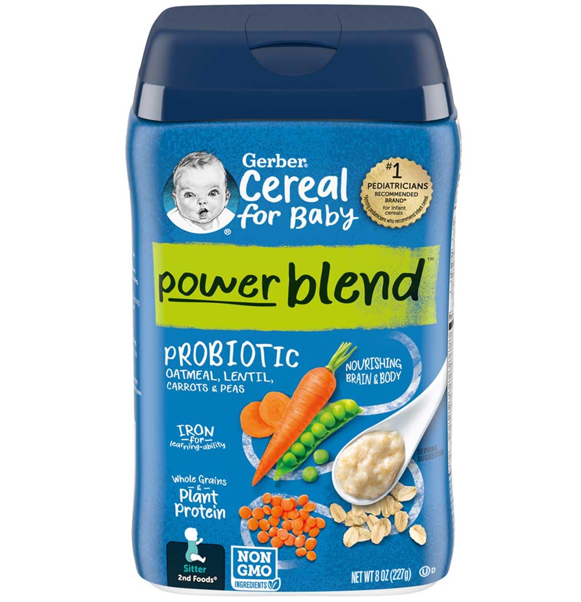 Gerber Probiotic Baby Cereal Variety Pack (8 Ounce (Pack Of 3), Variety Pack)