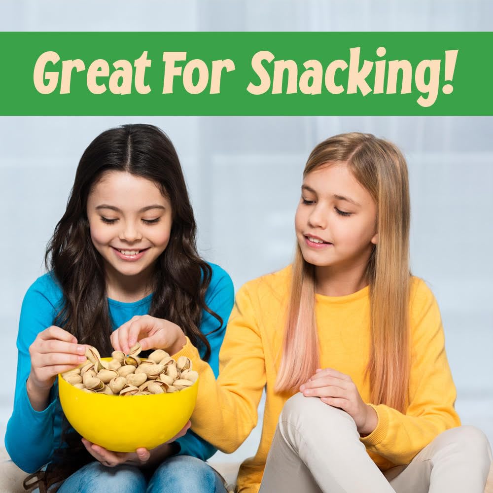 Sincerely Nuts Large Pistachios Roasted & Salted In Shell - 3Lb. Bag | Healthy Snack Food | Great For Cooking | Source Of Fiber,