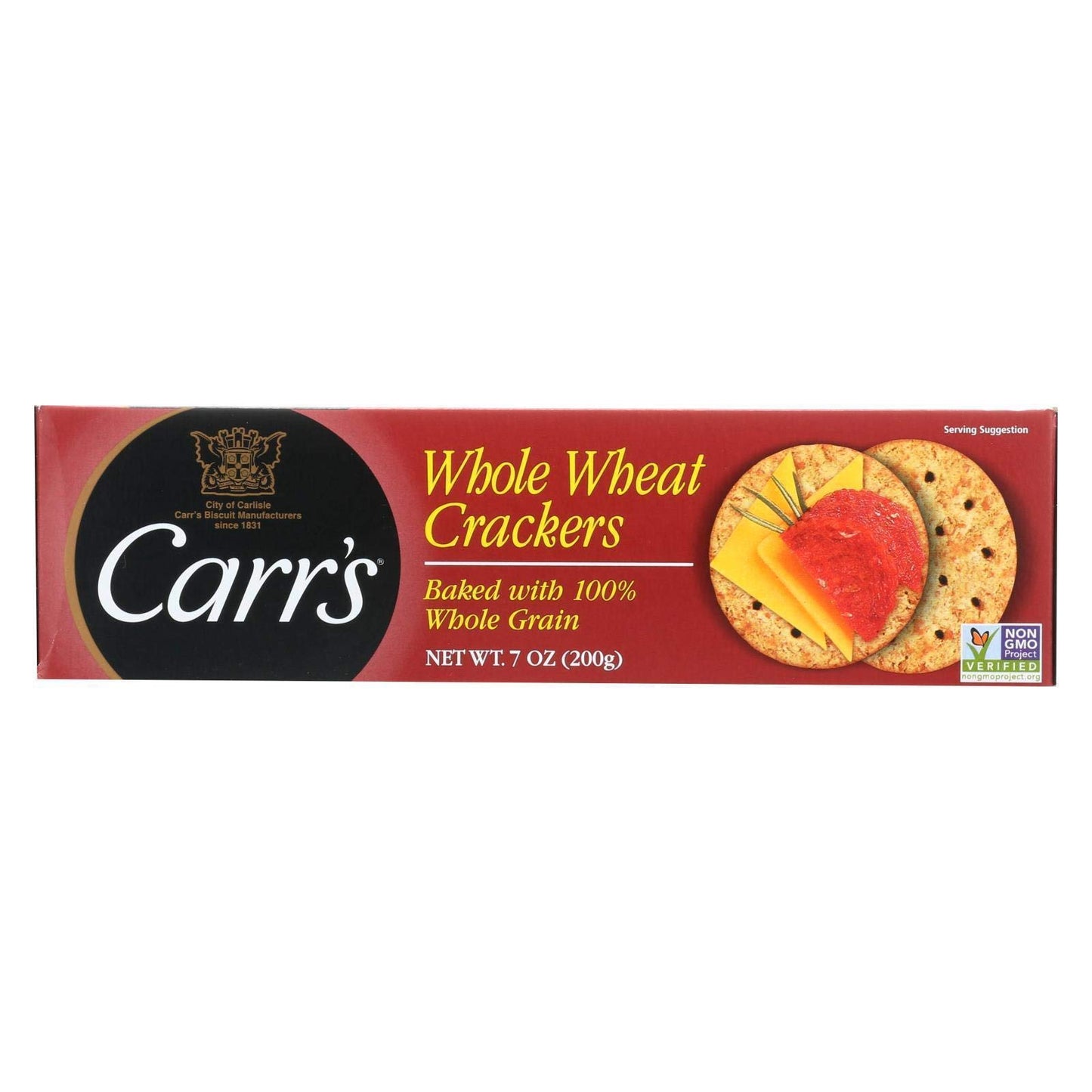 Carr s Whole Wheat Crackers, 7 Ounce