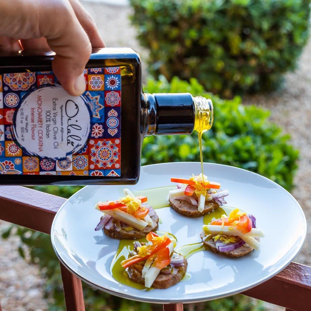 Oilala Extra Virgin Olive Oil, Organic, Robust Flavor, 571 Mg/Kg Polyphenol Rich 2022 Gold Medal Nyiooc! Filtered, Italian Famil
