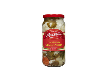 Mezzetta Italian Mix Giardiniera Chicago Style - Hot Giardiniera with Carrots, Celery, Cauliflower & Jalapeo - Tangy Pickled Veg
