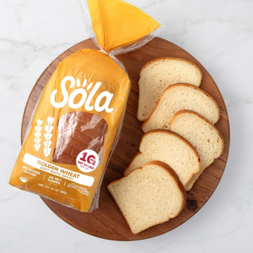 Sola Golden Wheat Bread, Non-GMO, 14 OZ Loaf (3 Pack)