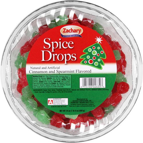 Zachary Cinnamon and Spearmint Flavored Spice Drops, 24 oz
