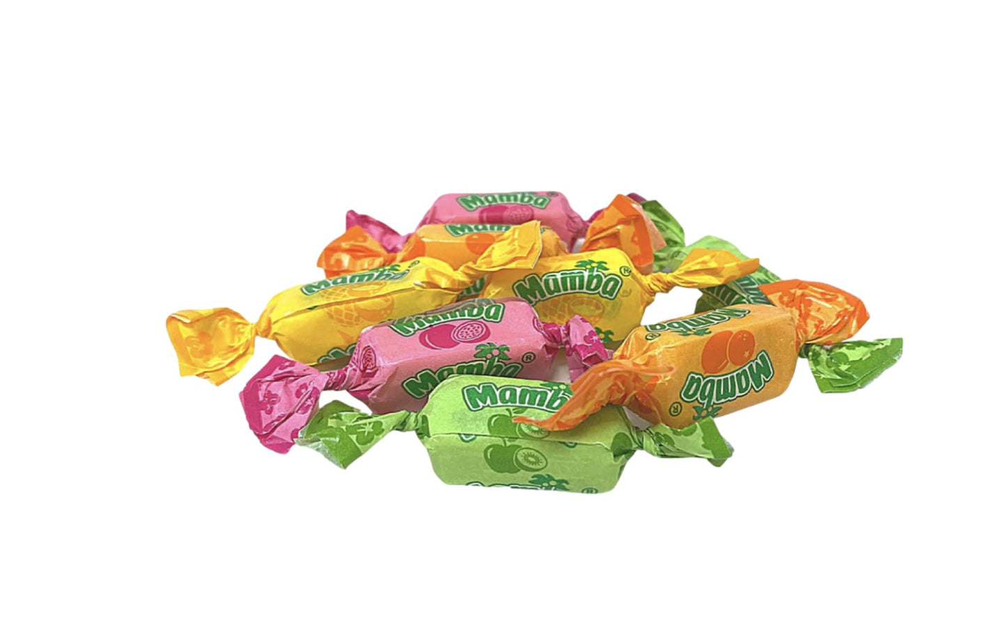 Fruit Chews Candy | Mamba Fruit Flavor Mix - Strawberry, Rasberry, Orange, Cherry, Lemon (3.52 Oz) 3 Bags | Great for Holidays,