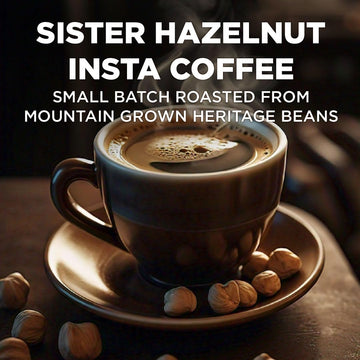 MAUDS Sweet Hazelnut Instant Coffee Packets, 26 Count, 100% Arabica Coffee, Hot or Iced