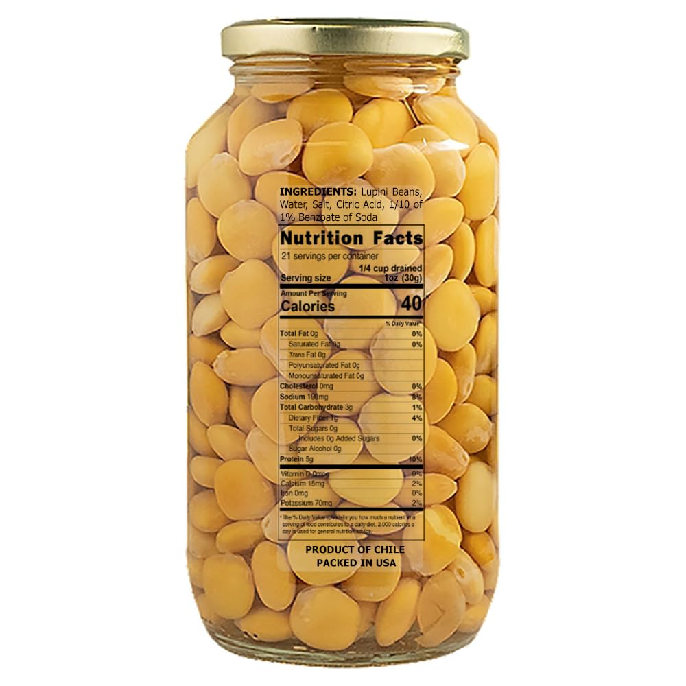 Eastern Feast - Lupini Beans Ready To Eat, 32 Oz (946 Ml)