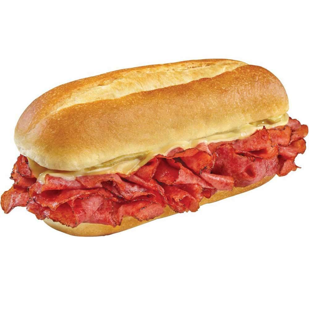 Rayberns Pastrami and Cheese Sandwich - Display -- 8 per case.