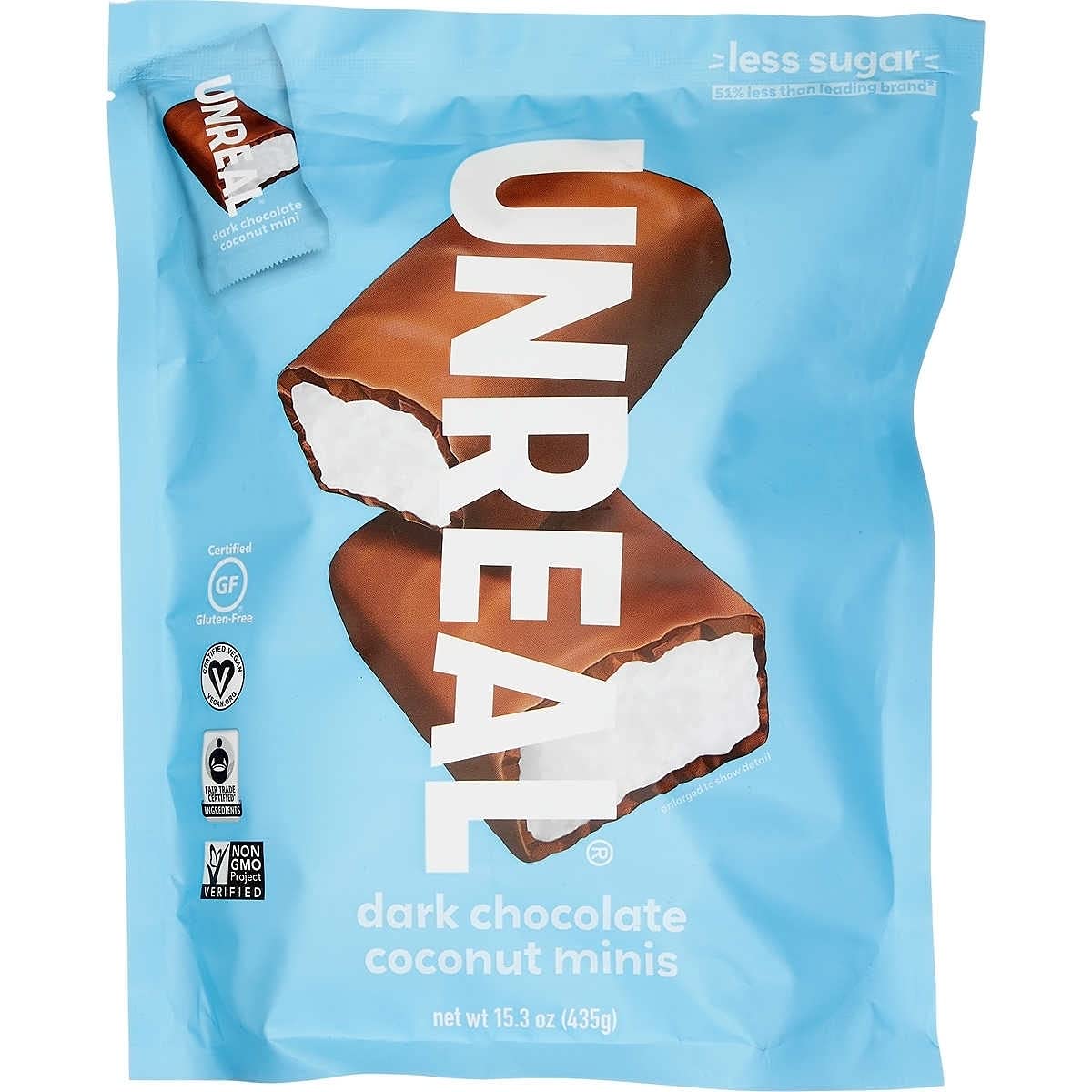 Unreal Dark Chocolate Coconut Mini Bars 15.3 OZ